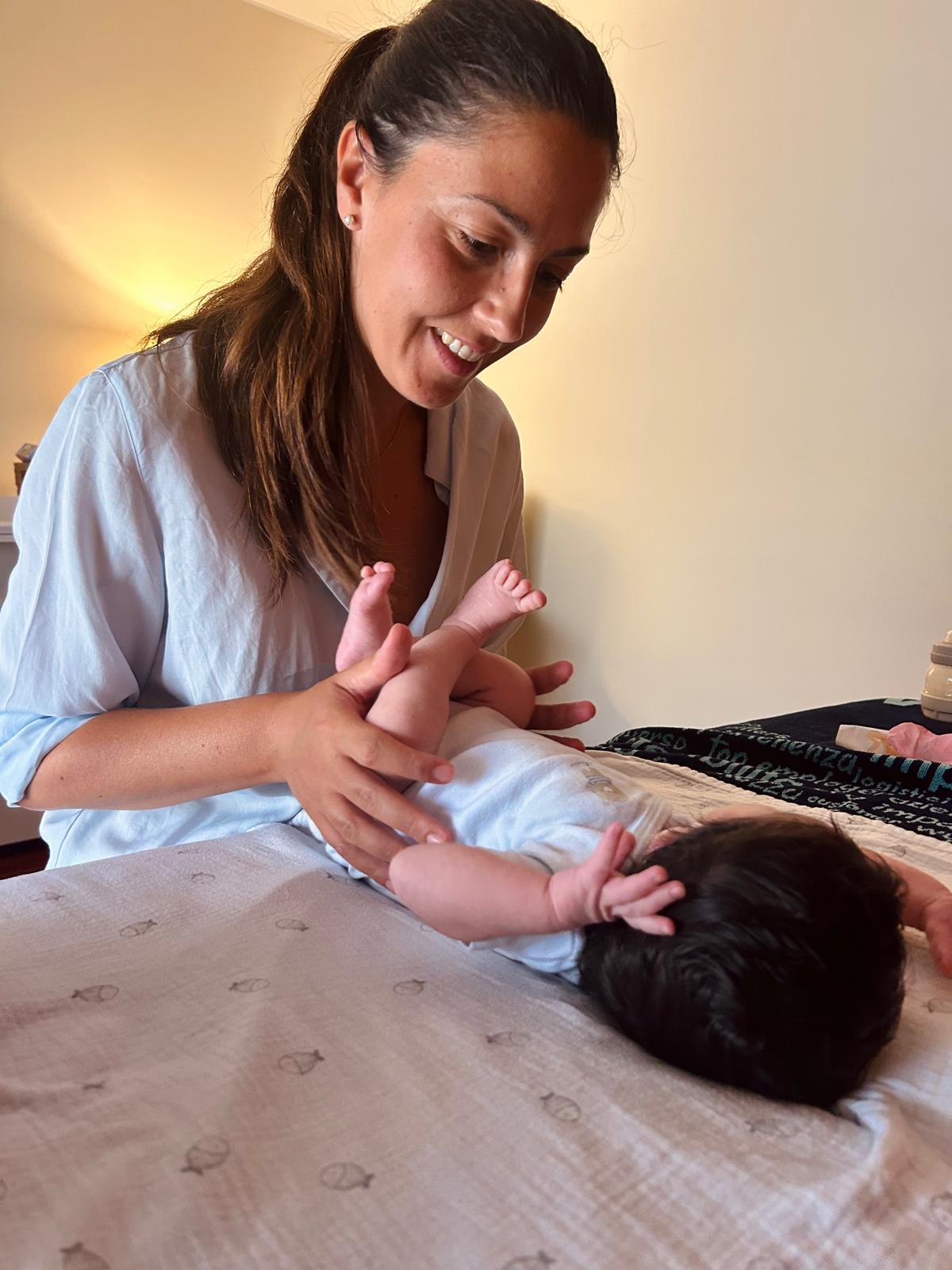 Osteopatia neonatale: Irene Di Liddo tratta un neonato 0-12 mesi nello studio di Bisceglie (BT)